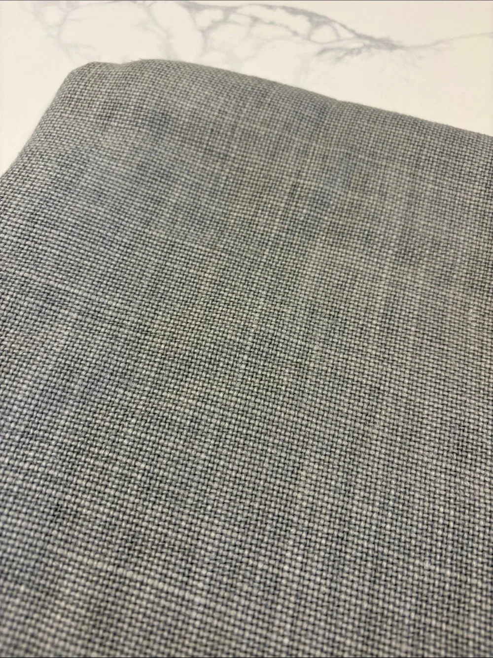 Pottery Barn Mineral Blue/light gray Belgian Linen Pillow Cover 24 x 24”